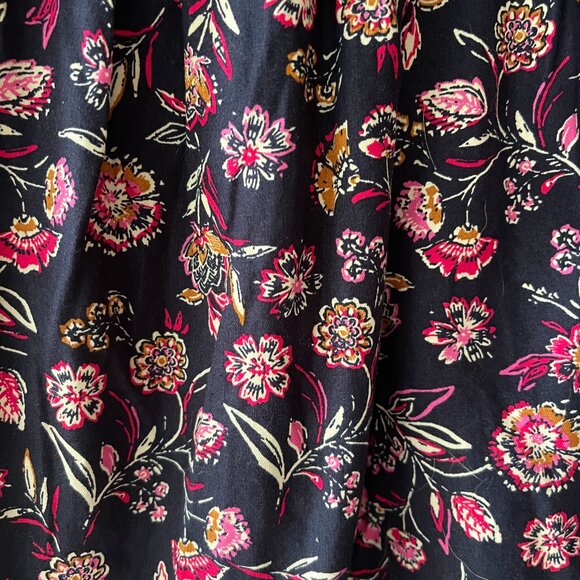 Gap Kids Factory Smocked Print Dress Navy Blue Floral NWT XS 4/5 - Picture 4 of 6